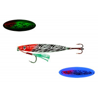 S.F. Sardin Jig 60g Renk: 12 - Sahte Yem Kaşık Rapala -Levrek, Palamut, Lüfer, Çinekop, Turna Jig Yem -Zebra Glow