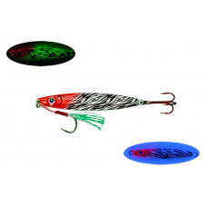 S.F. Sardin Jig 40g Renk: 12 - Sahte Yem Kaşık Rapala -Levrek, Palamut, Lüfer, Çinekop, Turna Jig Yem -Zebra Glow