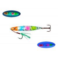 S.F. Sardin Jig 22g Renk: 16 - Sahte Yem Kaşık Rapala -Levrek, Palamut, Lüfer, Çinekop, Turna Jig Yem -Zebra Glow