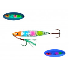 S.F. Sardin Jig 22g Renk: 16 - Sahte Yem Kaşık Rapala -Levrek, Palamut, Lüfer, Çinekop, Turna Jig Yem -Zebra Glow