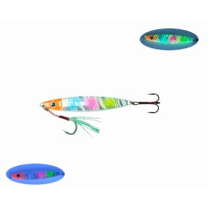 S.F. Sardin Jig 22g Renk: 16 - Sahte Yem Kaşık Rapala -Levrek, Palamut, Lüfer, Çinekop, Turna Jig Yem -Zebra Glow